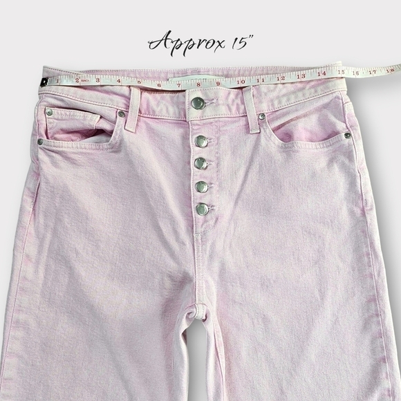 Joe's Jeans The Wyatt High Rise Crop Pink Size 29 - Picture 12 of 14